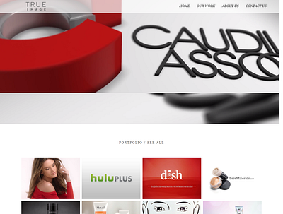 Trueimage Website clean design illustration minimal typography ui ux web