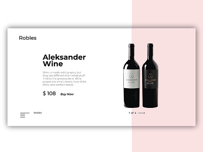 wine website concept brand design illustration online robles shot typography ui ux web wine
