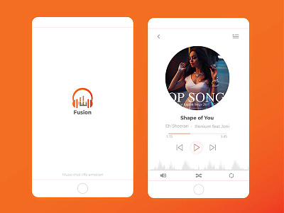 music app app fusion icon ios logo music typography ui ux