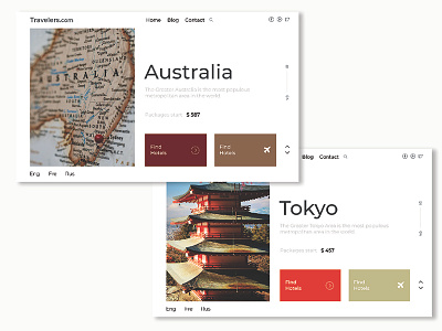 travel packages clean minimal.ui packages travel ux web world