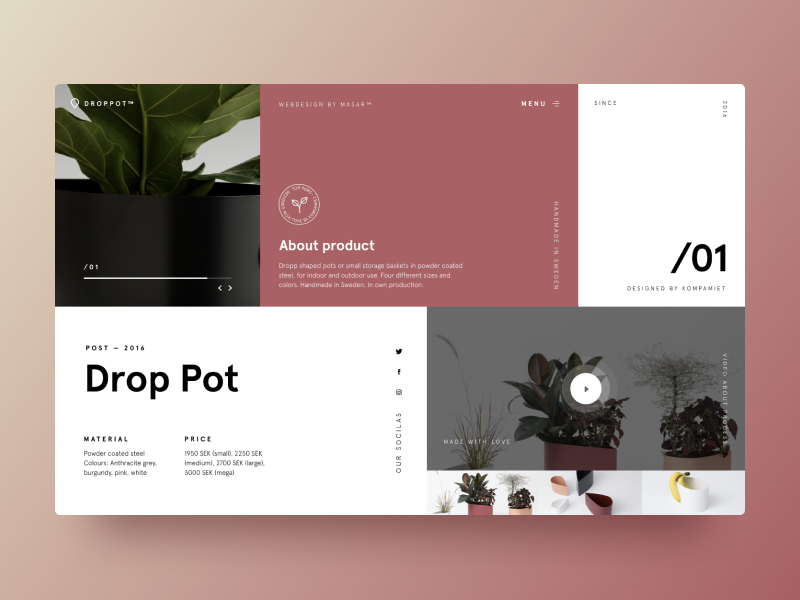 Typography UI โ Project 24 ux designer minimalistic minimal clean web design website webpage webdesign page landing page interface uiwebdesign userinterface uidesign design web typography layout ui