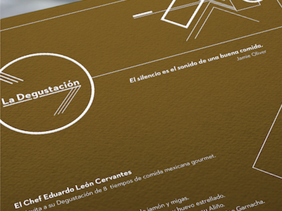 Invitación a evento "La Degustación" branding design print