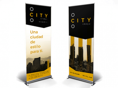 Banners City Lifestyle banner branding card flyer marketing print publicidad publicity