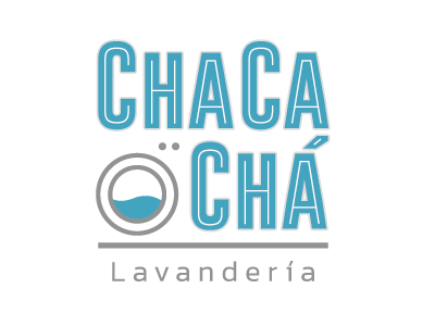 Logo Cha Ca Chá Laundry blue branding laundry logo water