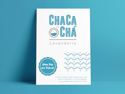 Flyer ChaCa Chá Lavandería