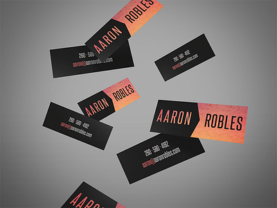 Aaron Robles Business Cards branding business cards identity design print
