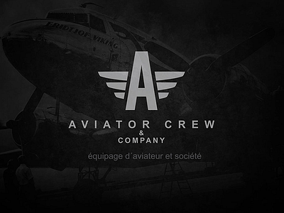 Aviator Crew aviator brand branding crew design graphic identity logo wings
