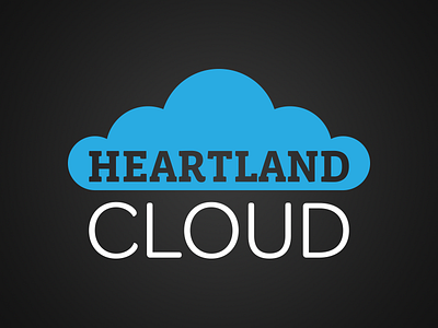 Heartland Cloud brand branding cloud design heart heartland identity logo technology