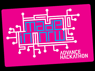 ADVANCE HACKATHON – Made in NRW brand corporate corporate design design hackathon logo mark pink