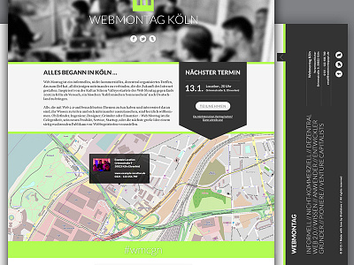 Webmontag Landingpage