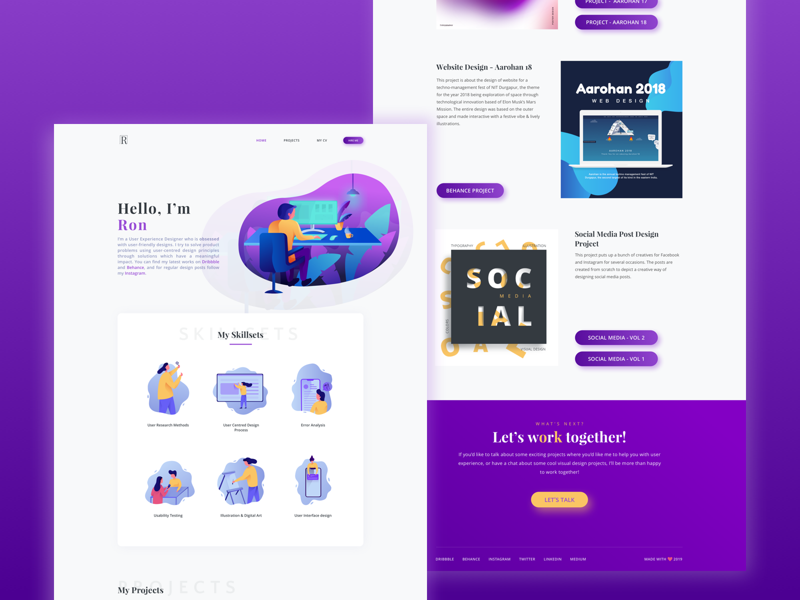 Portfolio Update by Ron on Dribbble