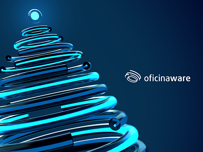 Happy Christmas and a Bright new year. 3d adobe dimension card christmas newsletter sotware tech tree xmas