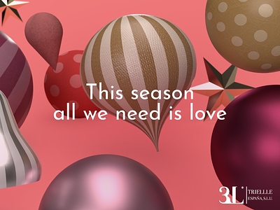All we need is love 3d adobe dimension christmas decoration newsletter shoe brand textures xmas tree