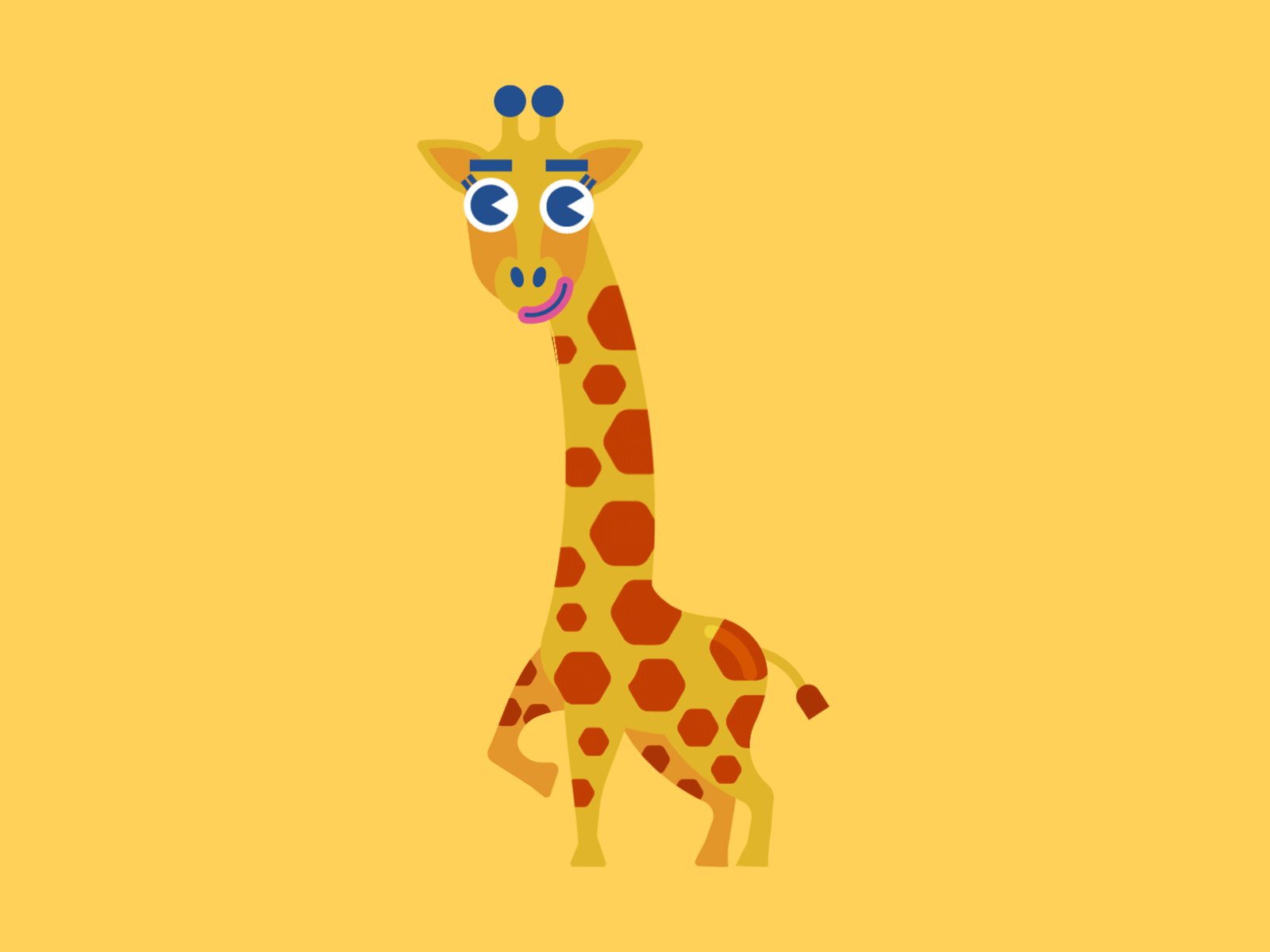 Giraffe animal animation characters escola missão continente food forest giraffe habitat illustration kids app kids book kids game loop mossa savana sonae vector