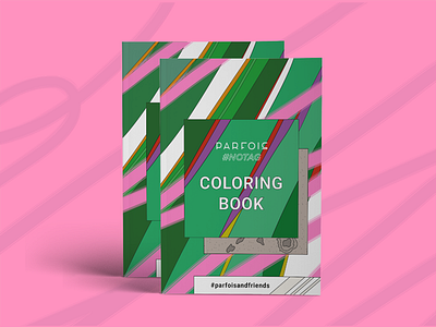Coloring book - cover book color fashion gif illustration paint parfois pencil solid woman