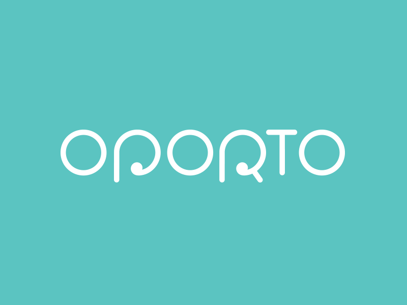 Oporto architecture blue circles city drawing font grid logo porto process type