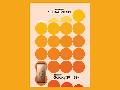 Samsung Poster app blog design event followers gradient poster samsung smartphone sun
