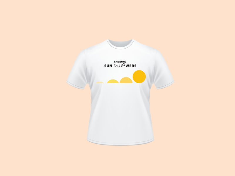 Event Identity - Samsung app blog design event followers gradient samsung smartphone sun t shirt