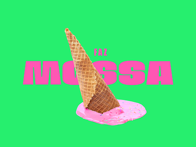 faz MOSSA - Branding activation ad branding events ice cream lisboa logo new logo nossa type