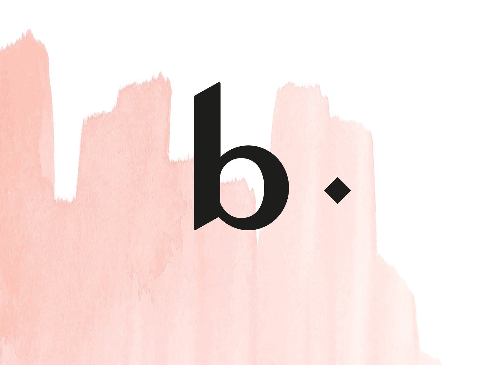 b b simple - Symbol angle b barcelona brand diagonal fashion fashion brand identity instagram letter pink portugal social media type watercolor