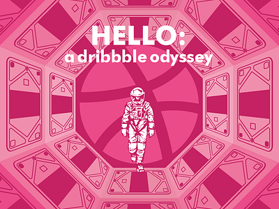 Hello Dribbble! 2001 a space odyssey debut dribbble dribbble debut ghost signs design company hello hello dribbble kaylor coons kubrick