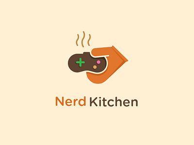 gaming food blog logo concept food gaming logo