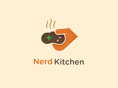 gaming food blog logo concept