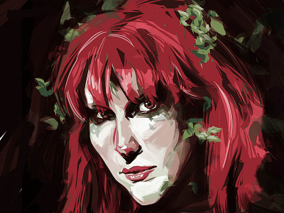 Random Portrait Series: Hayley Williams as Poison Ivy batman digital art hayley williams poison ivy portrait