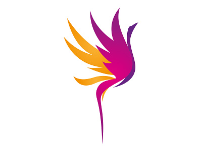 Phoenix icon illustration phoenix rebirth