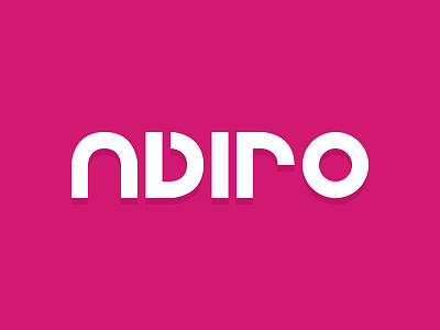 Adiro concept logo magenta typography wordmark