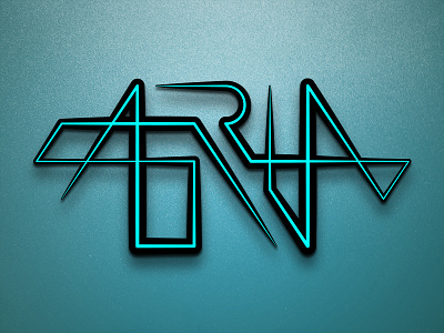 Aria aria blue logo mark wordmark