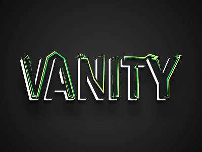 Vanity font logo typo typography vanity wordmark
