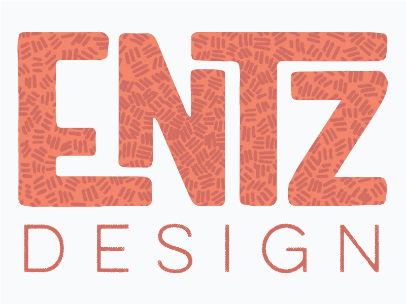 Entz Design Logo gif logo rebrand selfbranding summervibes