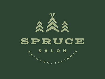 Spruce Salon Branding branding design logo