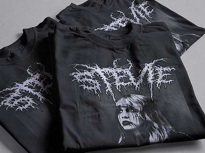 Stevie Nicks "Black Metal" style shirt black metal parody screenprint stevie nicks