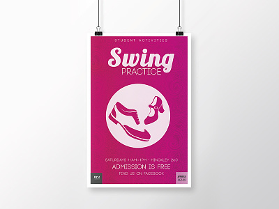 Swing Dance Poster adobe byui design graphic design illustrator paisley poster print simple student
