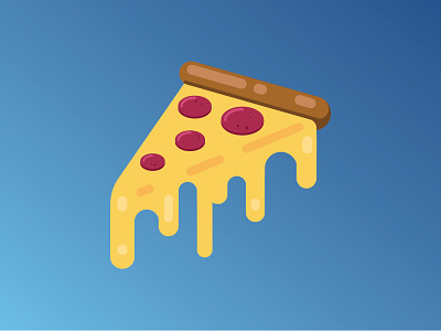 The 'Zza (Slice of Life) design eats graphic design illustrator pizza simple stroke vector
