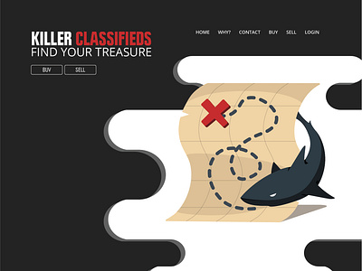 Killer Classified Web Concept adobe art branding byui classifieds design graphic design illustration illustrator killer logo student ux web web design