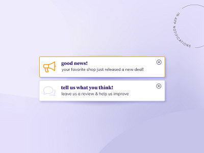 In-app notifications app design color dailyui design icon notification ui ui design