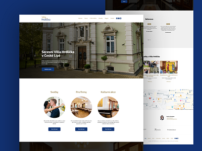 Villa Hrdlička design flat responsive webde webdesign webflow website
