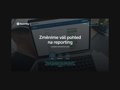 Reporting.cz design responsive ui webdesign webflow website