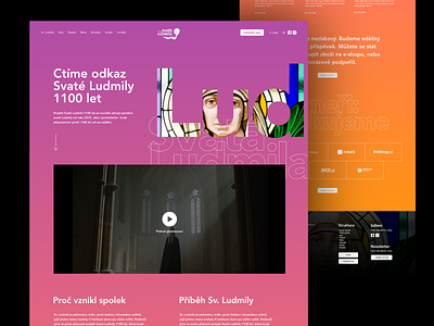 Svatá Ludmila design responsive ui webdesign webflow website