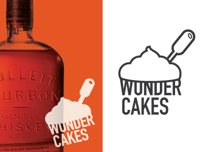 Wundercakes Branding booze branding cupcakes logo