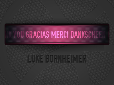 Thanks for the draft, Luke! click wheel debut draft dribbble invite languages psd thank you