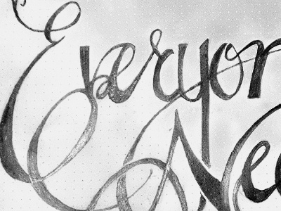 Everyone Needs everyone needs a quickie handdrawn script text typography