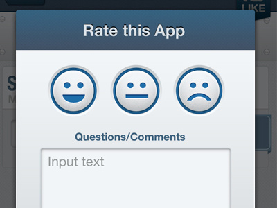 How does it make you feel? clean happy indifferent ios iphone rate sad ui white