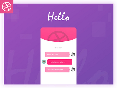 Hello Dribbble debut new player shot welcome