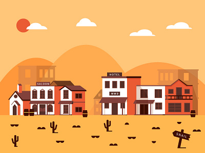 Western Town. ai ps