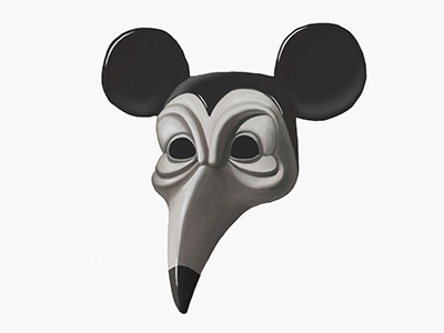 Theater cartoon character color creature digital painting drawing face illustration mask mickey photoshop wacom