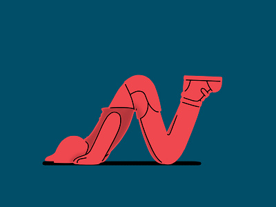 N – day fourteen 36days n 36daysoftype 36daysoftype05 character design drawing girl illustration sport type typography zumbys